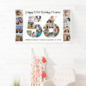 56歳の誕生日パーティー ナンバー56フォトコラージュ 横断幕 (インサイチュ)