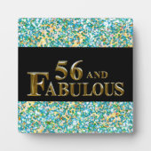 56歳の誕生日 フォトプラーク (正面)