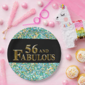 56歳の誕生日 ペーパープレート (パーティー)