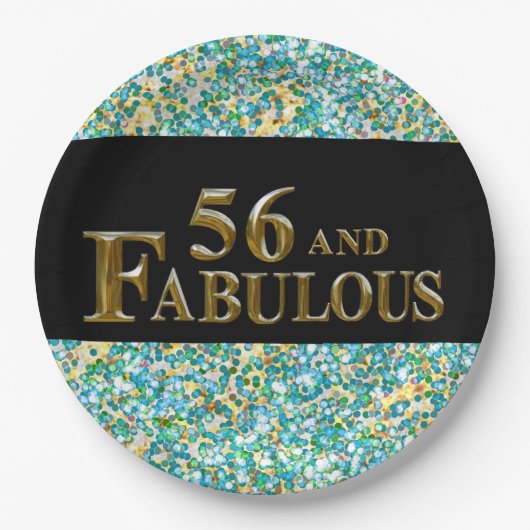 56歳の誕生日 ペーパープレート (正面)