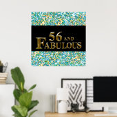 56歳の誕生日 ポスター (ホームオフィス)