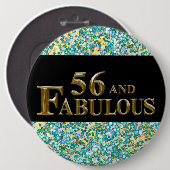 56歳の誕生日 缶バッジ (正面&裏面)