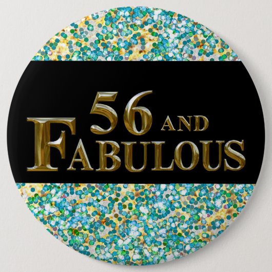 56歳の誕生日 缶バッジ (正面)