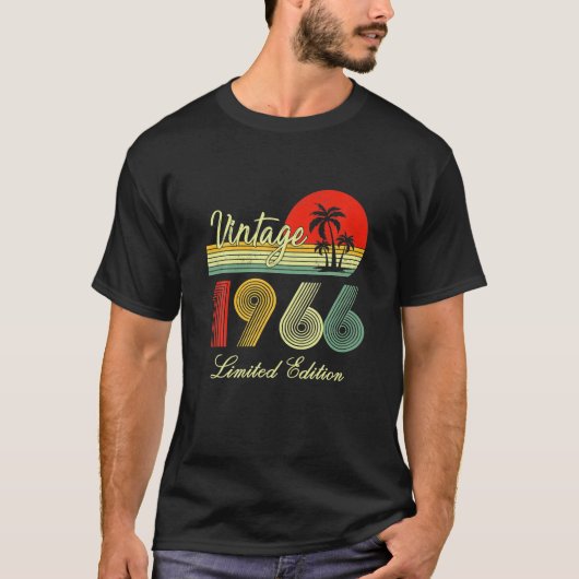 56歳ギフトヴィンテージ1966限定版 Tシャツ (正面)