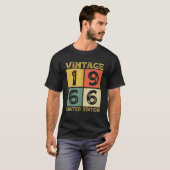 56歳レトロ1966 56誕生日 Tシャツ (正面フル)