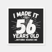 56歳皮肉ミームおもしろい56誕生日 スタンダードカクテルナプキン (正面)