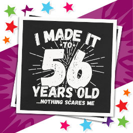 56歳皮肉ミームおもしろい56誕生日 スタンダードカクテルナプキン