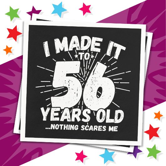 56歳皮肉ミームおもしろい56誕生日 スタンダードカクテルナプキン