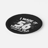 56歳皮肉ミームおもしろい56誕生日 ペーパープレート (アングル)