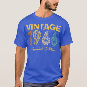 56番目の誕生日ギフトアイディアヴィンテージ1966男性女性 Tシャツ