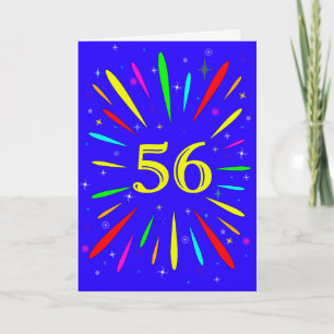 56番目の誕生日爆発カード カード