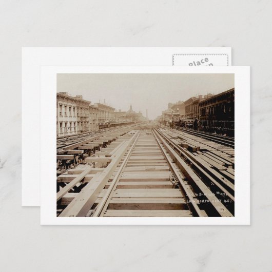 56番街から見るセカンドアベニューの北側 ニューヨーク市 アイランド式ホーム ポストカード (正面/裏面)