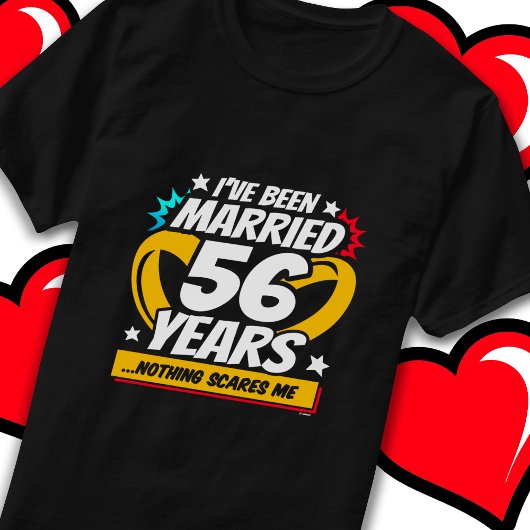 56結婚した年おもしろい56結婚周年 Tシャツ