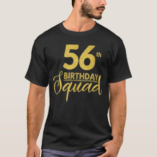 56誕生日スクワッドパーティー誕生日ブデイイエローゴル Tシャツ