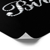 56誕生日ハイヒールシューズクラウンダイヤモンド ポスター (角)