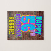 56誕生日~おもしろい、落書きルッインスパイアク ジグソーパズル (横)