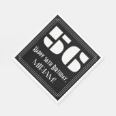 56誕生日:インスパイアアールデコ検索"56" +名前 スタンダードランチョンナプキン (角)