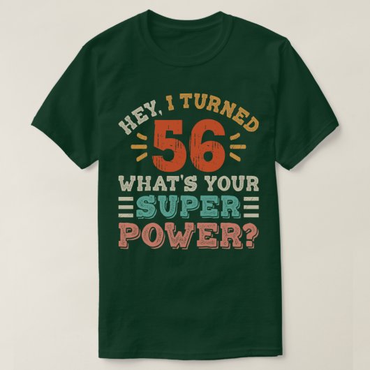 56誕生日 Tシャツ (デザイン正面)