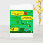 561ガーデン迷路ハート攻撃の漫画 カード (黄色い花)