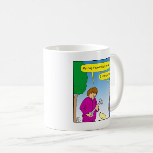 566は私の犬このユーモアのあるな漫画を見つけました コーヒーマグカップ (正面右)