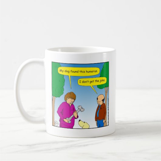 566は私の犬このユーモアのあるな漫画を見つけました コーヒーマグカップ (左)