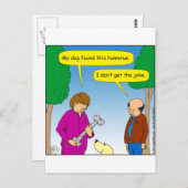 566私の犬はこの漫画を見ユーモアのあるつけた ポストカード (正面/裏面)