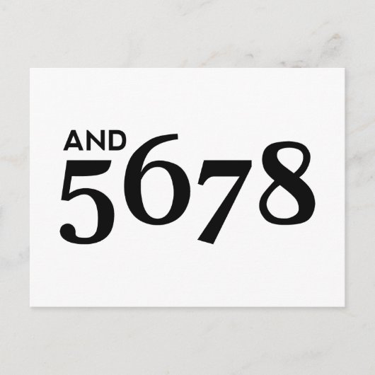 5678 ポストカード (正面)
