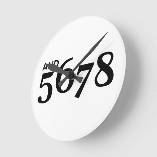5678 ラウンド壁時計 (傾斜)