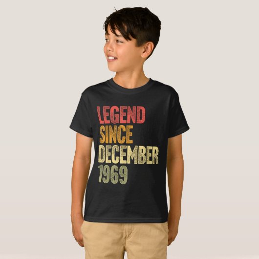56 Year Old Legend Since December 1969 Retro 56th  Tシャツ (正面フル)