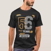 56 Years Of Being Awesome 56th Birthday Tシャツ (正面)
