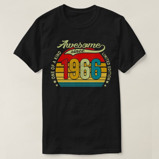 56 Years Old Gifts 56th Birthday Men Awesome Since Tシャツ (デザイン正面)