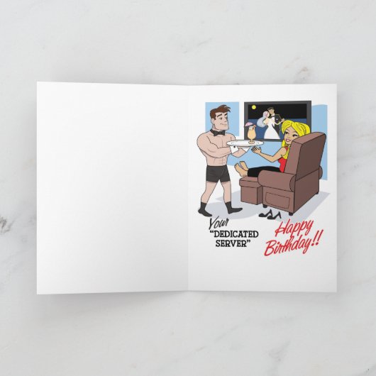 #56D彼女の誕生日 カード (内部)