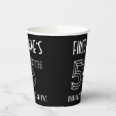 56th Birthday Party:アールデコスタイル+名前をカスタムする 紙コップ (左)