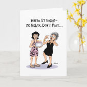 57おもしろい誕生日 カード (黄色い花)