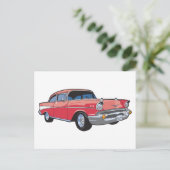 57のクラシック車 ポストカード (スタンド正面)