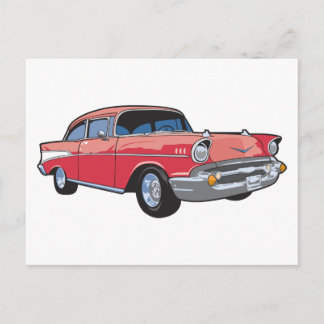 57のクラシック車 ポストカード