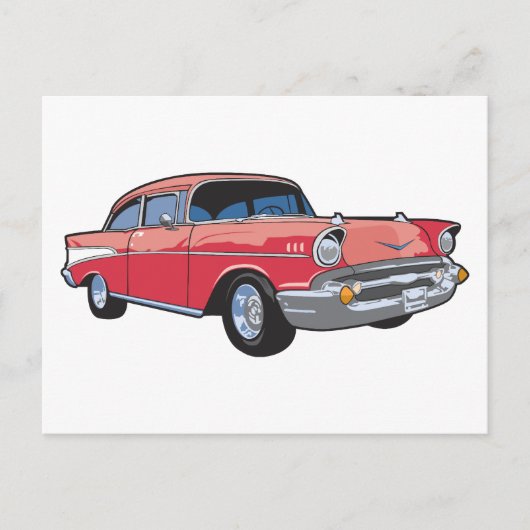 57のクラシック車 ポストカード (正面)