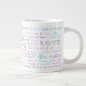 57イエスジャンボコーヒーマグ、パステルカラーの名前 ジャンボコーヒーマグカップ (右)