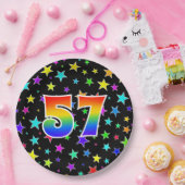 57イベントはっきりした:,おもしろい, カラフル Rainbow 57 ペーパープレート (パーティー)
