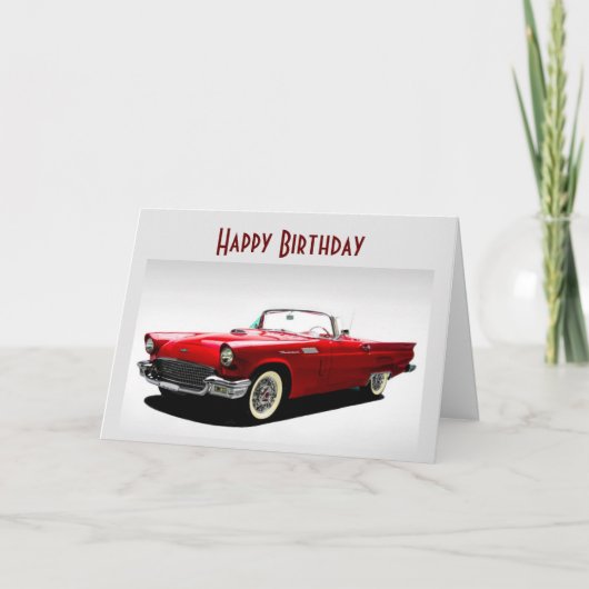 **57クラシック THUNDERBIRD**あなたの誕生日カード カード (正面)