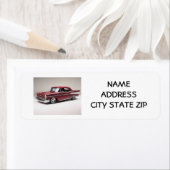**57クラシックCHEVY**差出人住所ラベル ラベル (インサイチュ)