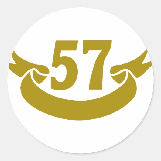 57テー実在プ ラウンドシール (正面)