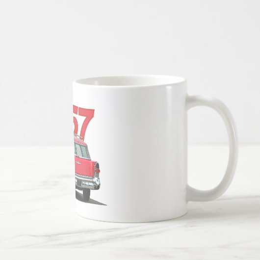 「57ブイックのステーションワゴンマグ。 マグカップ (右)