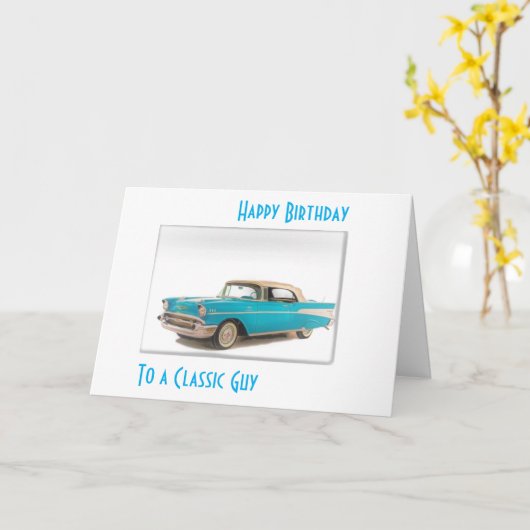 57ベルの空気クラシックで誕生日 カード (黄色い花)