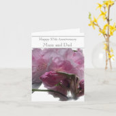 57周年記念結婚ピンクロードデンドロン カード (黄色い花)