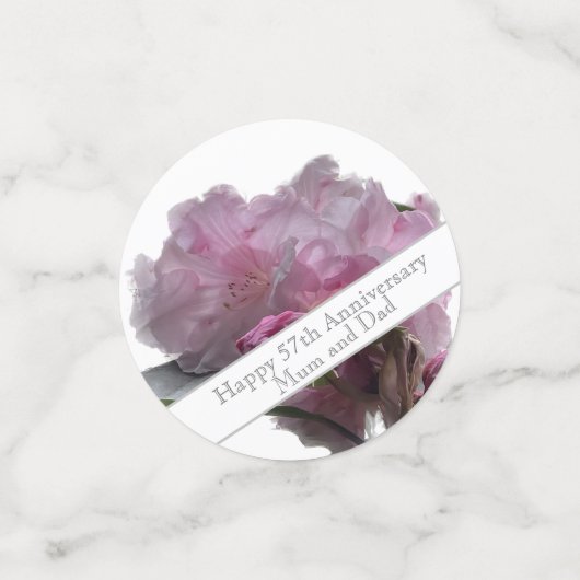 57周年記念結婚ピンクロードデンドロン コンフェッティ (スモール正面)