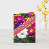 57周年記念結婚ポリアンテカラフルス カード (黄色い花)