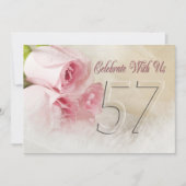 57年の記念日パーティの招待状 招待状 (正面)