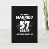 57年目の夫婦のユーモアあふれる結婚記念日 カード (正面)