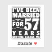 57年目の結婚記念日のプレゼント シール (シート)